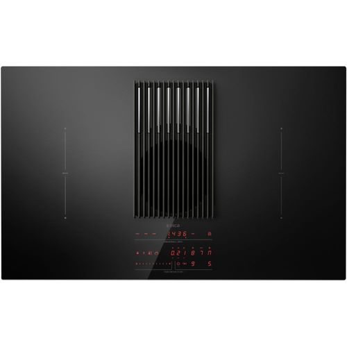 Elica NikolaTesla Libra BL/F/83 - Table de cuisson à induction aspirante - 4 foyers - Niche - largeur : 80.7 cm - profondeur : 49.2 cm - classe A - noir