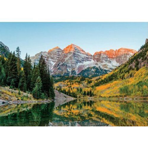 Puzzle Adulte 2000 Pieces Montagne Du Colorado : Maroon Bells - Collection Paysage Etats-Unis - Montagne