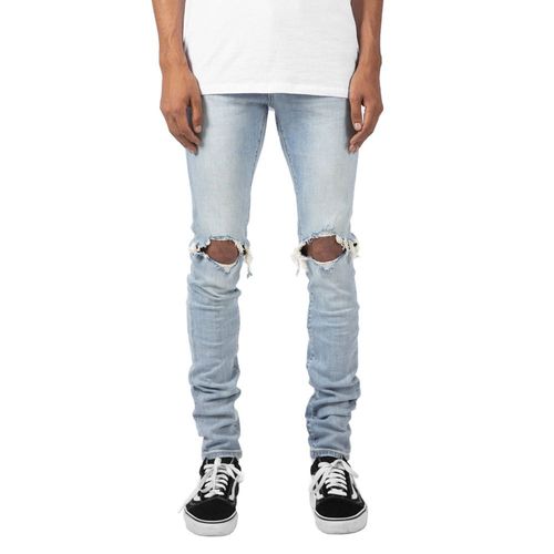 Jeans Déchirés À Trous Pour Hommes,Jeans Skinny High Street,Mode