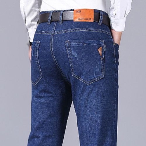 Jean Artificiel Astique Pour Homme,Pantalon Droit,Décontracté,Polyvalent,Résistant À L'usure,Automne,Haute Qualité