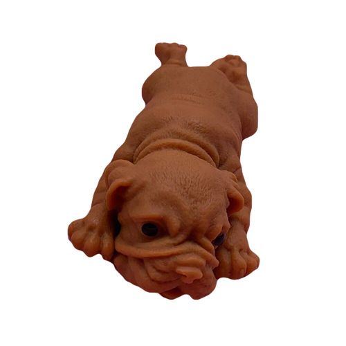 Bouledogue En Silicone Doux Et Réaliste, Animal Doux Et Mignon, Soulage Le Stress, Jouet Pour Enfants Et Adultes, Chien Kawaii
