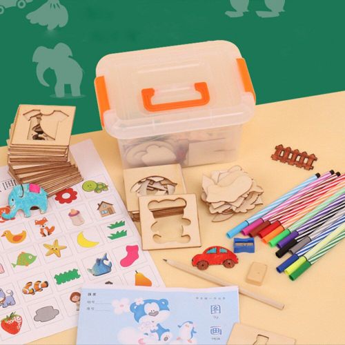 Pochoir De Peinture, Planche À Colorier, 113 Pièces, Jouets Pour Bébé, Dessin Créatif, Apprentissage Précoce, Éducatif