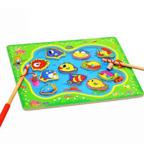 Puzzle Magnétique De Poisson Océan De Dessin Animé, Jeu De Pêche De Simulation, Jouet Éducatif Pour Enfants, Cadeau D'Anniversaire Et De Noël