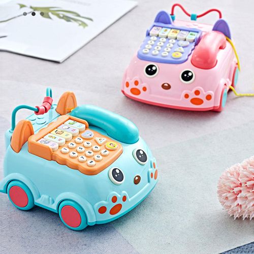 Voiture De Dessin Animé Pour Enfants De Plus De 3 Ans, Téléphone, Lumière Sonore, Jeu De Hamster