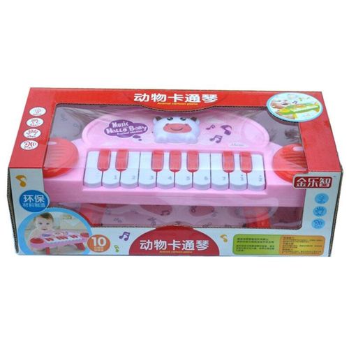 Instruments De Musique Piano À 10 Claviers, Lumière Électronique D'Animal De Dessin Animé Et Jouet De Piano Musical Pour Cadeau Éducatif De Bébé
