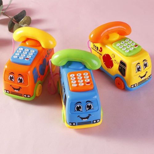 Jeu Éducatif Pour Bébé, 1 Pièce, Musique, Dessin Animé, Téléphone, Bus, Jouet De Développement, Cadeau Pour Enfant, Exercice D'Apprentissage Précoce