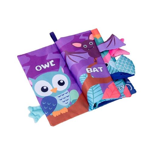 Livre Interactif Amusant Pour Bébé, Livre En Tissu Animal De Dessin Animé Pour Bébés Et Nourrissons De 1 An, Fournitures Éducatives Précoces