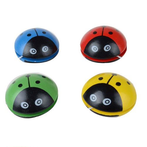 Jouets Yoyo En Bois Pour Enfants, 5cm, Imprimés D'Animaux Mignons, Coccinelle, Créatif