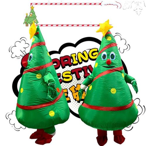 Costume De Poupée Gonflable De Noël, Accessoires Pour Habiller Le Père Noël, Drôle, Vêtements Pour Arbre De Noël