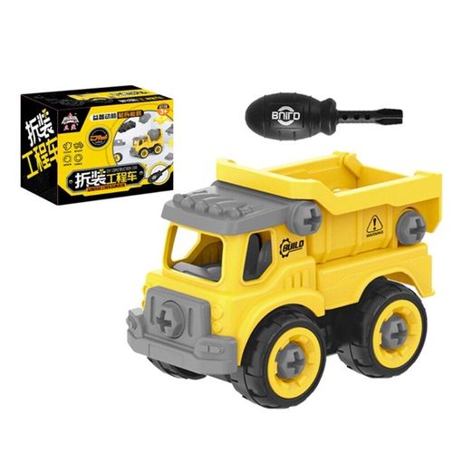 Tracteur Pelleteuse Coulissante En Plastique 066b, Modèle De Bulldozer À Benne Basculante, Véhicule D'Ingénierie, Jouets
