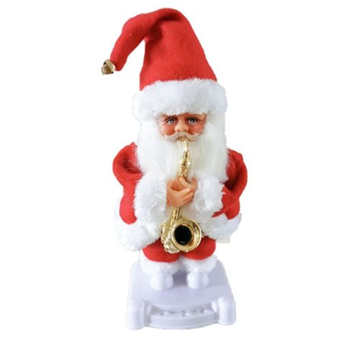 Jouets Électriques Du Père Noël, Décorations De Noël, Poupée Pour Personnes Âgées, Cadeau Secouant La Hanche, Jouet De Saxophone Musical