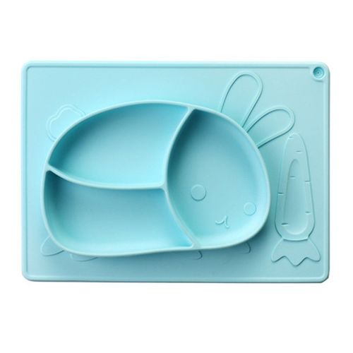 Assiette À Dîner En Silicone En Forme Irrégulière, Joli Lapin, Pour Les Fêtes Dans Le Jardin