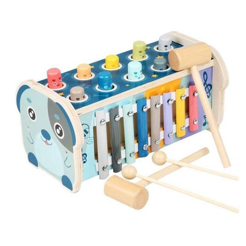 Jouet De Coups De Pied En Bois Avec Xylophone Whac-A-Taupe, Pour Les Garçons Et Les Filles De 3, 4 Et 5 Ans