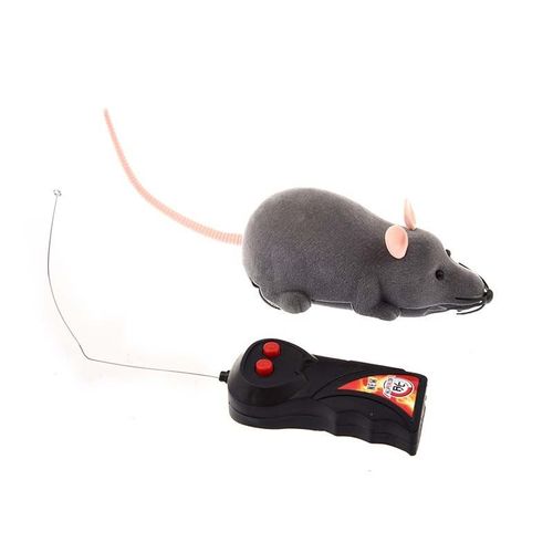 Télécommande Électronique, Adorable Souris Gris Clair, Jouet Pour Jouer Avec Chat Et Animal De Compagnie