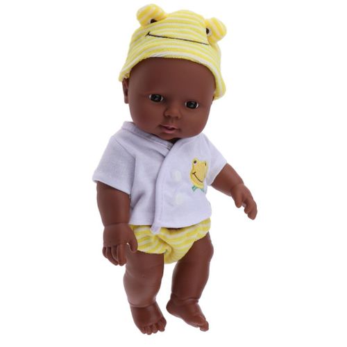 Poupée De Nouveau-Né Réaliste En Vinyle Souple, 30cm, 12 Pouces, Jouet Pour Garçons Et Filles, Cadeaux D'Anniversaire Et De Noël (Jaune)