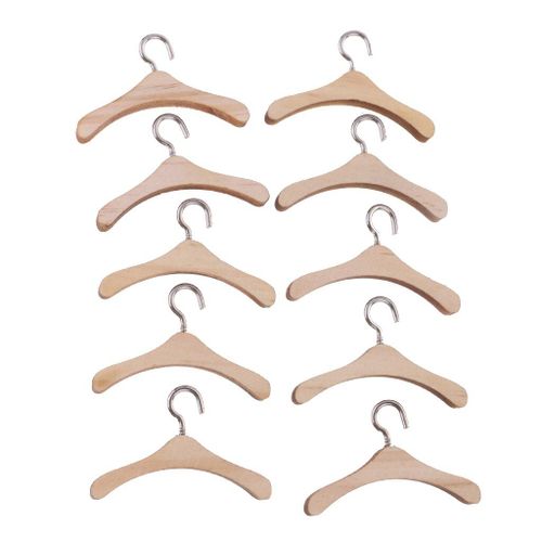 Crochet Métallique En Bois Pour Vêtements, 10 Pièces, Pour Blythe 1/6 Bjd, Maison De Poupées, Meubles, Ensembles De Jeux, Scènes De Vie, Ornement