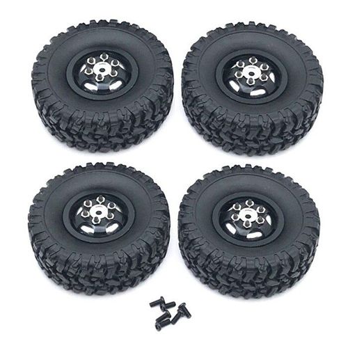 Jante De Roue En Métal Avec Pneu En Caoutchouc, Pour Wpl C14 C24 C34 B14 B24 4x4 4wd 1/16 Rc Camion Voiture Pièces De Mise À Niveau