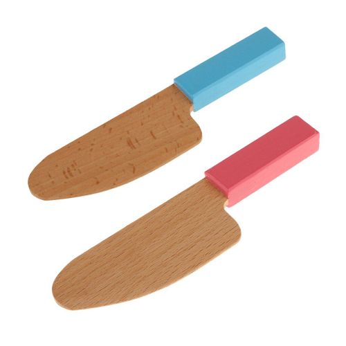 Mini Couteau En Bois Pour Enfants, 2 Pièces, Modèle Cutter, Cuisine, Jouet De Simulation, Cadeau, Cosplay, Jouet Éducatif Pour Enfants