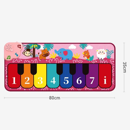Tapis De Piano Musical Pour Enfants, 8 Sons D'Animaux, Jouet Éducatif, Cadeau Pour Filles