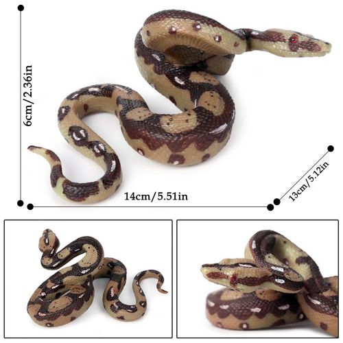 Faux Serpent En Caoutchouc Souple Réaliste, Modèle Boa, Jouet De Simulation, Blague, Amusant, Accessoires De Jardin, Anti-Stress, Cadeau D'Halloween Pour Enfants