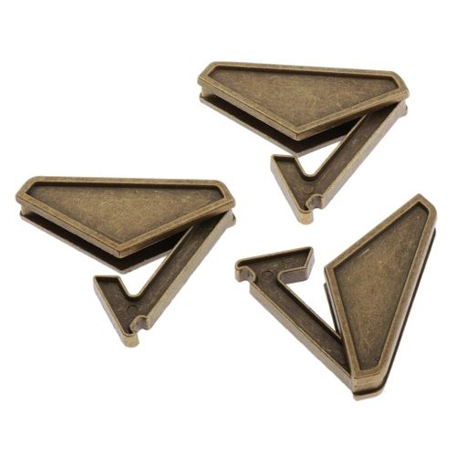 Triangle En Alliage De Zinc, Jouet D'Intelligence, Test De Qi, Jouets De Développement Pour Enfants Et Adultes