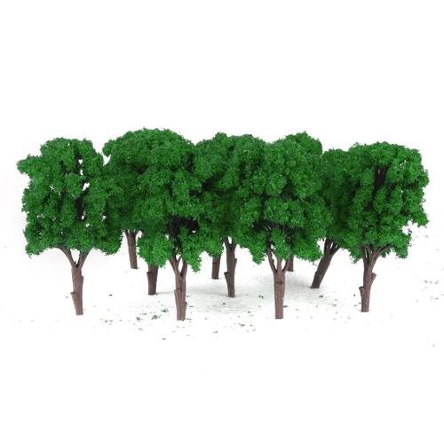 Arbre Modèle Plante, Train Vert, Architecture De Chemin De Fer, Échelle Diorama Ho Oo Pour Bricolage Artisanat Ou Construction De Modèles, 11cm, 10 Pièces-Générique