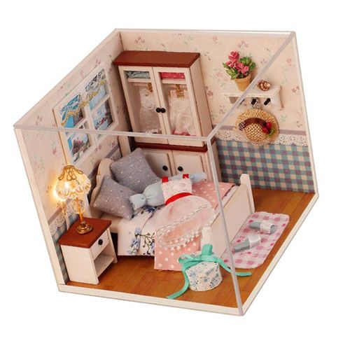 Maison De Poupée Miniature De Style Européen, Bricolage, Prince, Artisanat, Kit, Accessoires Artisanaux, 1:24