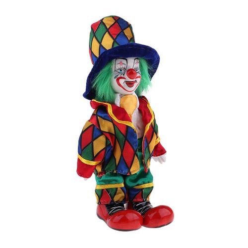 Poupée Clown Joker En Porcelaine, 18cm, Décoration D'Halloween, Pour La Maison, La Table, Le Bureau, #2