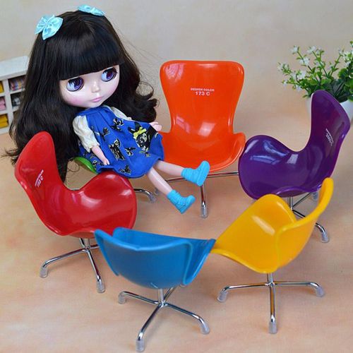 Chaise Cygne Verte 1/6, Mobilier De Bureau Pour Maison De Poupée