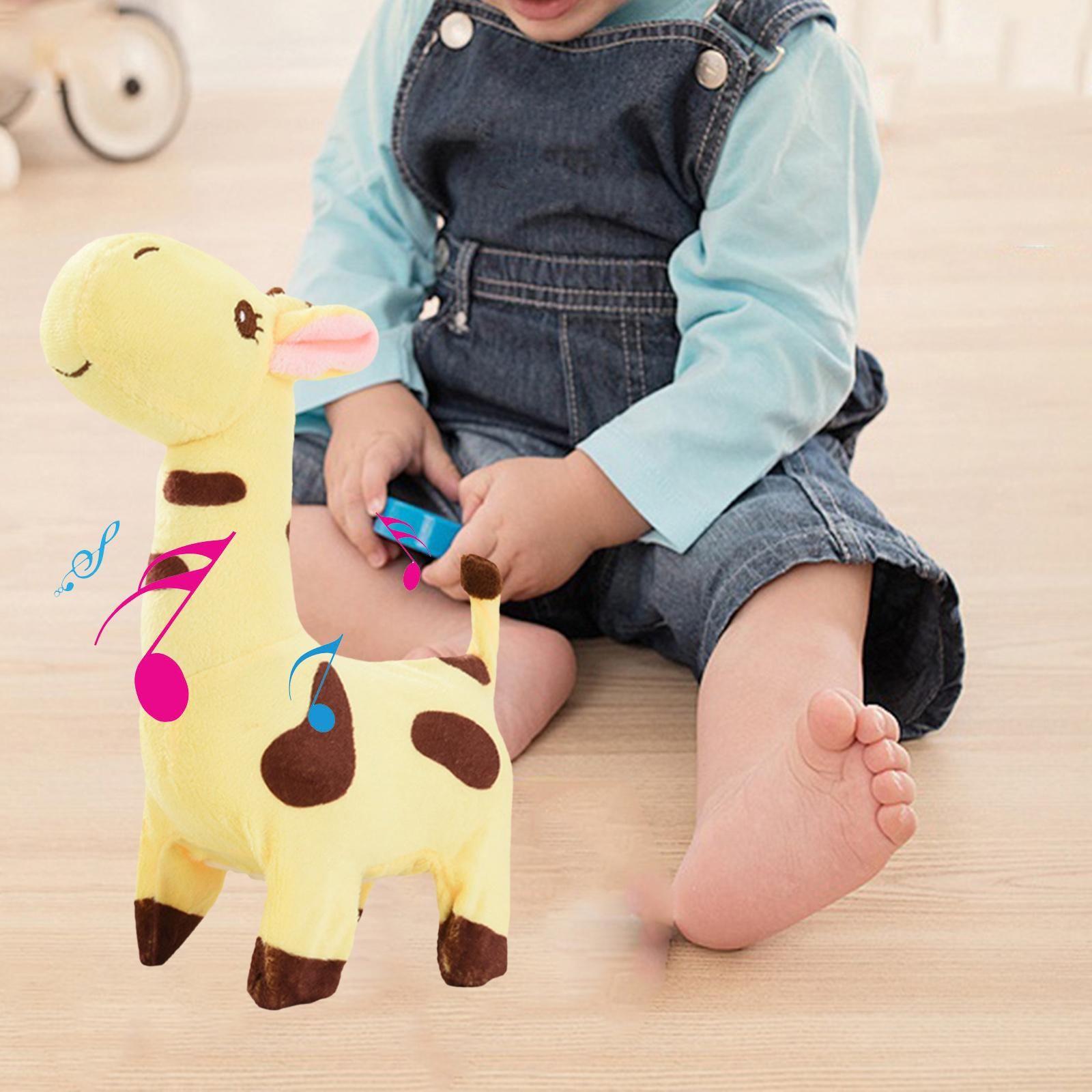 Jouets girafe Flurfy, jouet électronique en peluche intelligent avec sons  chantants à offrir