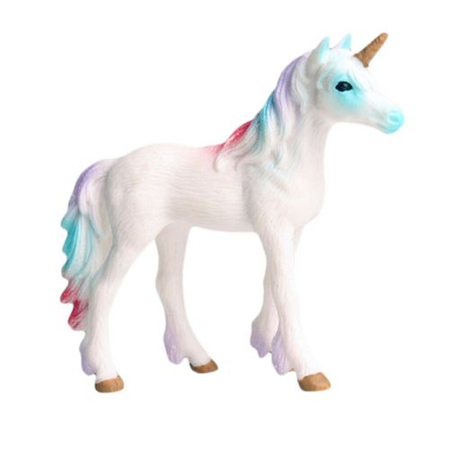 Figurines De Cheval Fantaisie Arc-En-Ciel, Licorne Mystique, Modèle Animal, Pour La Décoration De La Maison