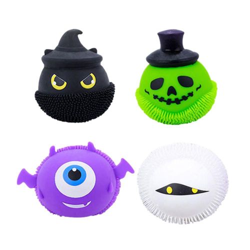 Boule De Décompression Lumineuse Pour Halloween, Jouet Décoratif Non Toxique, 4 Pièces