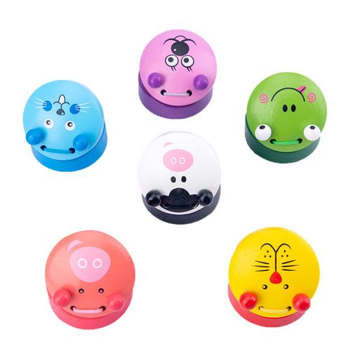 Jeu Éducatif En Bois Pour Enfants, 1 Pièce, Joli Dessin Animé D'Animaux, Castagnettes, Instruments Amusants, Pour Garçons Et Filles, Nouvelle Collection