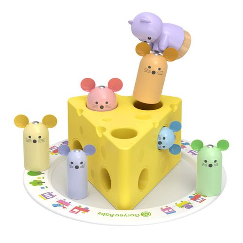 Jouet En Bois Montessori Pour Bébé, Souris De Pêche Magnétique, Sauvetage Fromage, Jeu Amusant, Apprentissage Des Formes, Couleurs, Jouets Éducatifs, Cadeau Pour Enfant