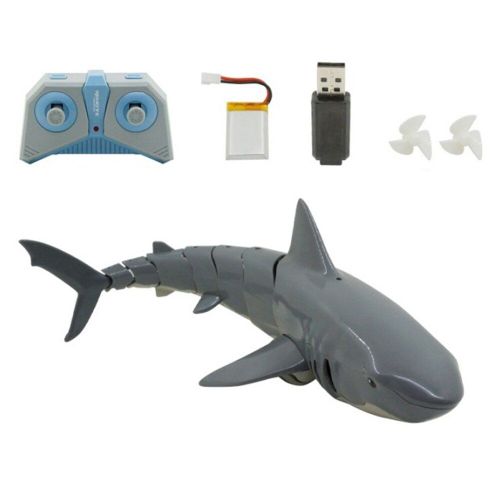 Jouet De Bateau Télécommandé De Requin Rc, Chargement Usb, Modèle De Requin Réaliste, Jouet Animal Amusant Pour Réservoir D'Eau, Piscine De Baignoire