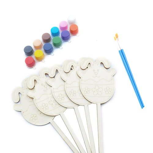 Ensemble De Jouets De Pâques Peints À La Main Pour Enfants, Bricolage, Lapin Poussin, Compétences En Dessin, Décoration De La Maison, 2021