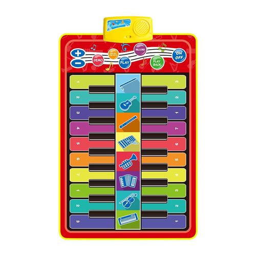 Instrument De Musique Multifonction À Double Rangée, Tapis De Piano Pour Bébé, Jeu De Clavier Fitness, Tapis, Jouet Interactif Éducatif Pour Enfants