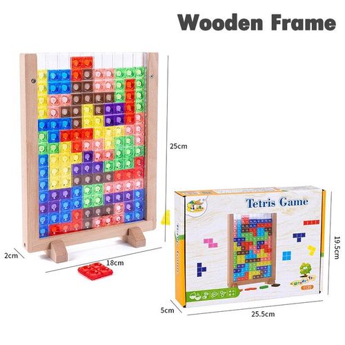 Tangram Tetris En Cristal 3d Pour Enfants, Puzzle Couleur, Jouets Éducatifs Montessori