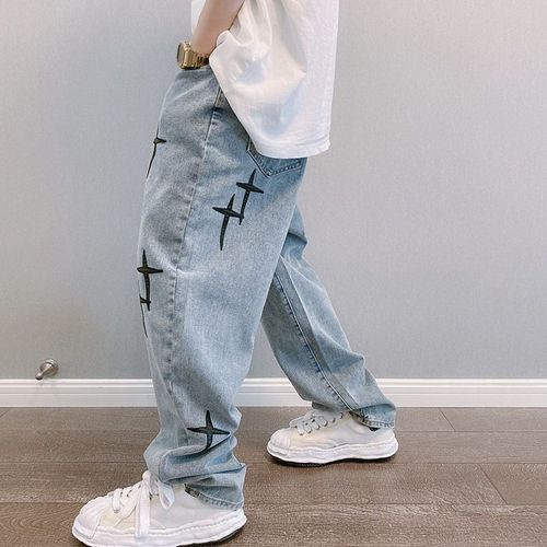 Prowow-Pantalon Ample À Jambes Larges Pour Homme,Coupe Droite,Style Hongkongais,Décontracté,Tendance,Version Coréenne,Printemps Et Automne