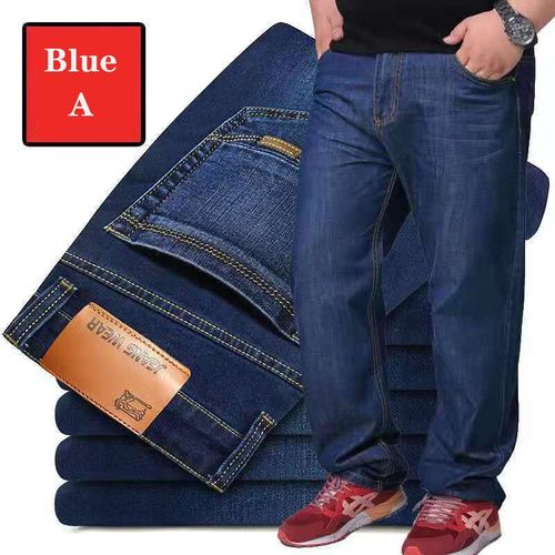 Jean Respzed En Denim Pour Homme,Pantalon Droit,Baggy,Décontracté,Grande Taille 50,10xl