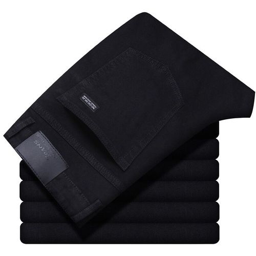 Jean Coupe Régulière Pour Hommes,Pantalon En Denim Noir,Mode Décontractée,Jugement D'affaires,Fjm,Commandé,2023