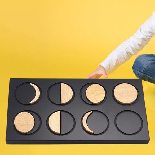 Jouets Éducatifs Montessori Phases De La Lune, Puzzle, Développement Précoce Des Enfants