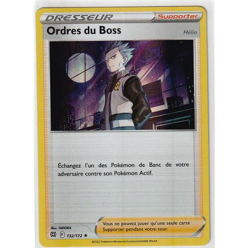 Carte Pokemon - Ordre Du Boss - 132/172 - Holo-Rare - Épée Et Bouclier 9 - Stars Etincelantes - Eb9 -Vf
