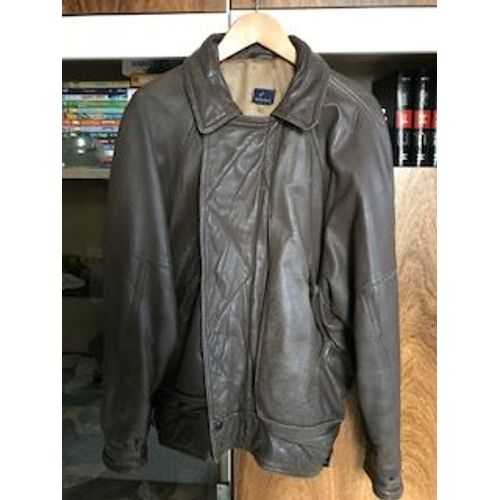 Blouson Cuir Marron Daniel Hechter Taille 50
