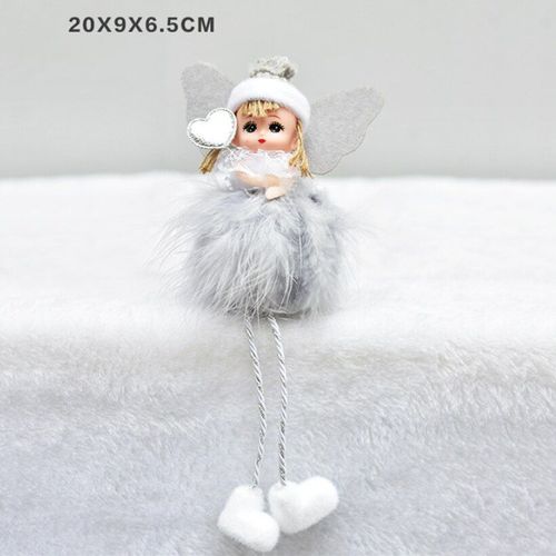 Décorations De Noël Pour Enfants, Pendentifs En Plumes D'Ange, Poupée Mignonne, Ornements, Cadeau De Noël, Nouvelle Collection