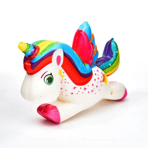 Licorne Colorée Anti-Stress Pour Enfant, Jouet À Pression Douce, Parfum De Pain, Simulation Amusante, Cadeau De Noël