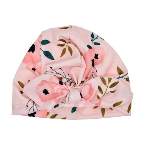 Chapeau En Coton Avec Oreilles De Lapin Pour Bébé, Turban Doux Pour Garçon Et Fille, Mignon, Avec N¿Ud Papillon, Motif Floral, Pour Enfants De 0 À 3 Ans