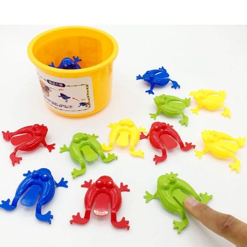 Jouets Amusants Pour Enfants, 12 Pièces, Grenouille Sautante, Jouet Éducatif, Anti-Stress, Nouveauté, Cadeau D'Anniversaire