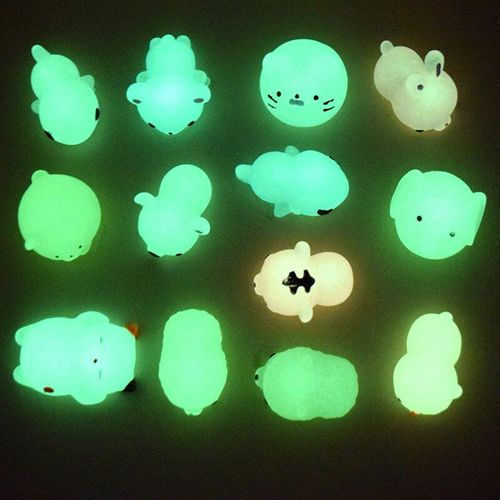 1/3/5pcs Lumineux Jouets Mignon Chat Presser Guérison Amusant Enfants Enfants Soulagement De Stress Décor Jouets Squeeze Jouet