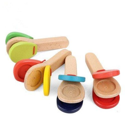 Planche De Castagnettes À Percussion En Bois Pour Bébé, Instrument De Musique, Jouets Éducatifs Précoces, 1 Pièce